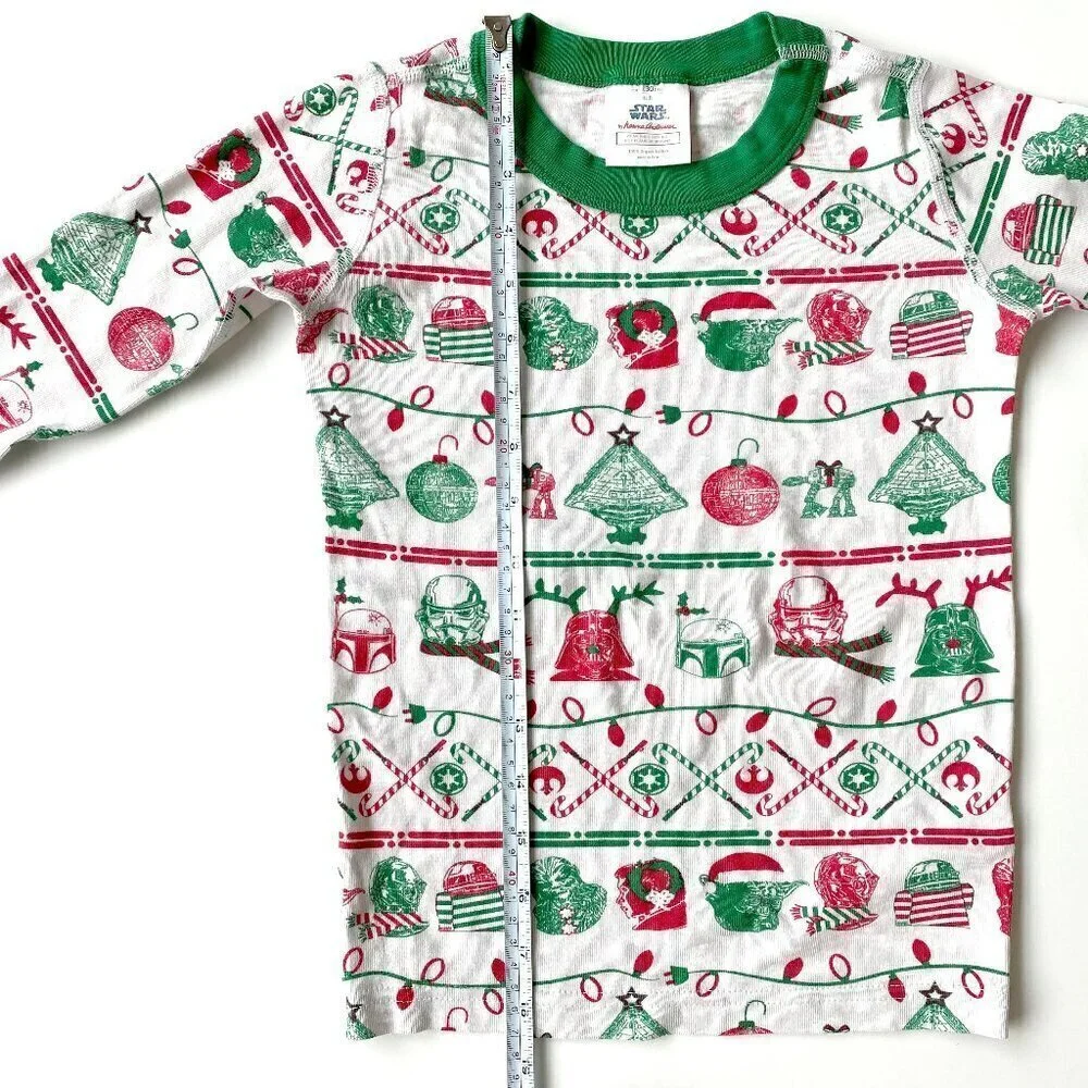 Hanna Andersson Star Wars Christmas Organic Cotton PJ Top Size 8